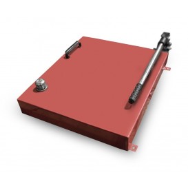 Насос ручной гидравлический 16 л, подача 1ой ступ - 90 см3/за ход, 2ой ступ - 15 см3/за ход