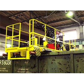 Установка для правки верхней обвязочной рамы полувагонов УП-2М