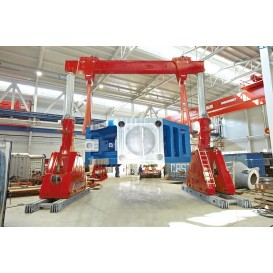 Портальный гидроподъемник 4-стоечный такелажных работ с негабаритными сверхтяжелыми грузами 60/50 тс